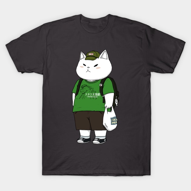 Shiro Neko T-Shirt by pigboom